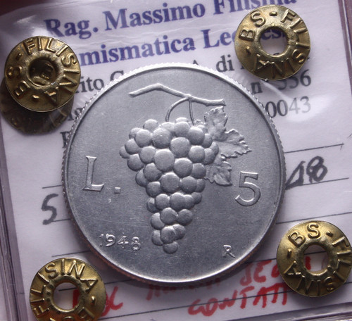 Italia repubblica 5 lire - repubblica,