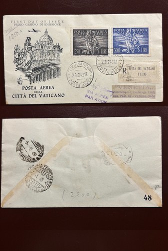 Vaticano 1948 fdc venetia - venetia,