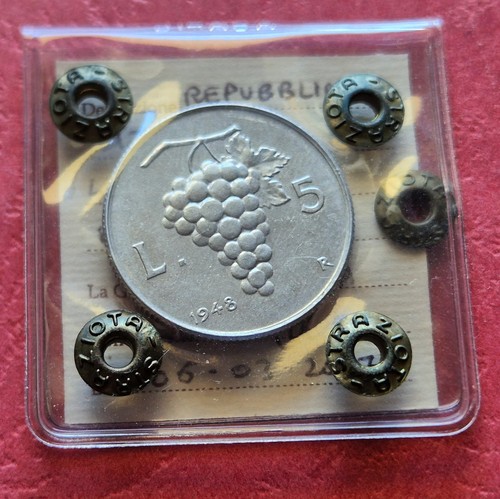 Lire 1948 uva - 5, periziato