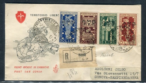 Fdc venetia trieste 1948 - fdc,