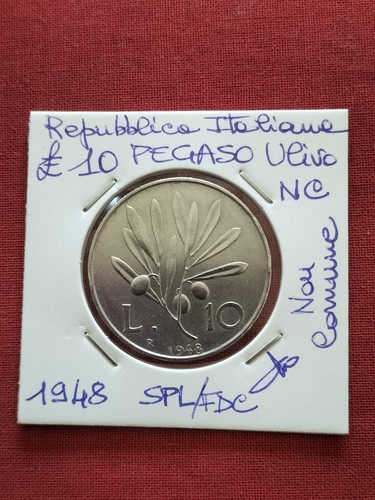 Lire pegaso ulivo 1948 - 10,