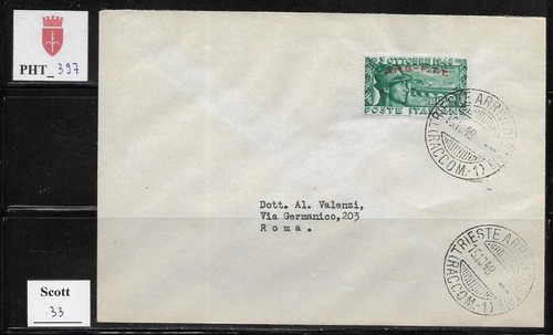 Pht 397 trieste ftt fdc - trieste, ftt.